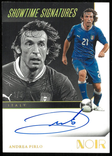 Andrea Pirlo /5 1/5 Auto Showtime Signatures 2024-25 Panini Noir