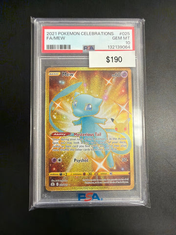 Pokemon 151 Mew EX Secret #025 PSA 10