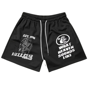 HELLSTAR STUDIOS SHORTS BLACK