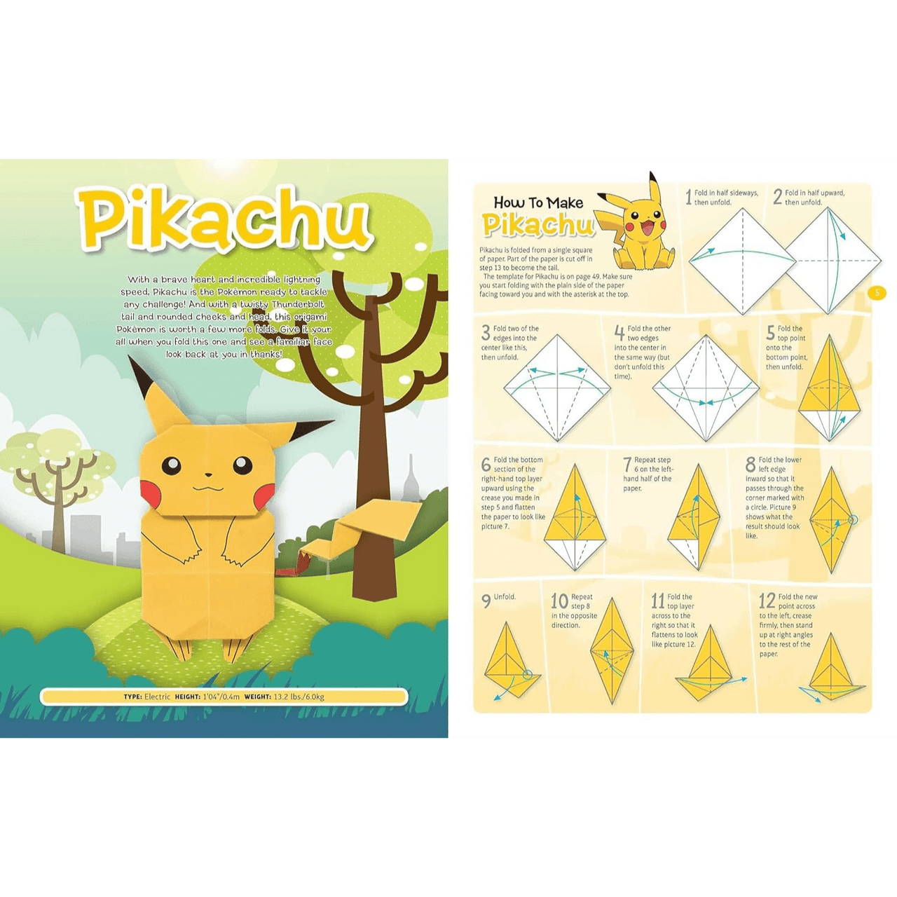Pokemon Origami Fold Your Own Pokemon From Kanto To Paldea