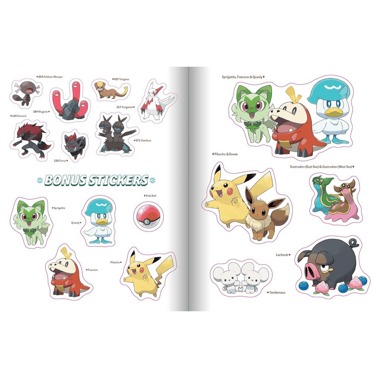 Pokemon The Official Sticker Book Of The Paldea Region