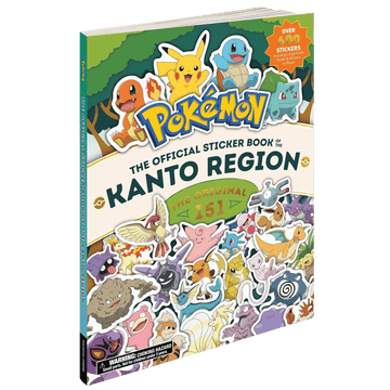 Pokemon The Official Sticker Book Of The Kanto Region