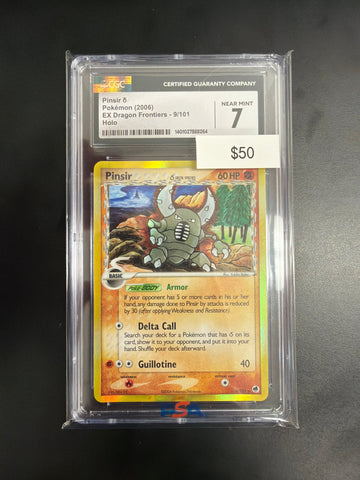 Pokemon Pinsir Delta Species Rev. Holo CGC 7