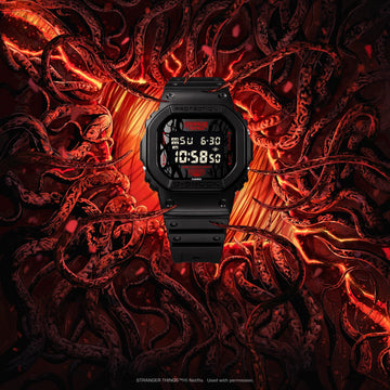 Casio G-Shock Stranger Things Upside Down Watch - DW-5600STT-1