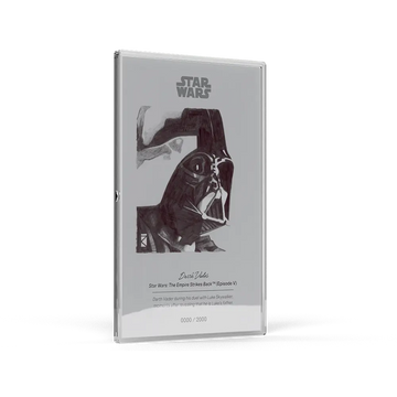 Darth Vader Sketch Art Silver Foil Collectible