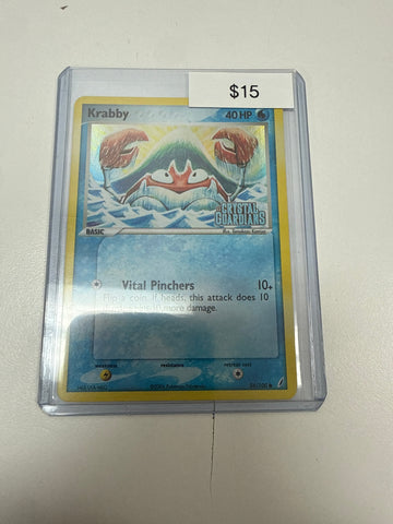 Pokemon Krabby Crystal Guardians Stamp #54/100