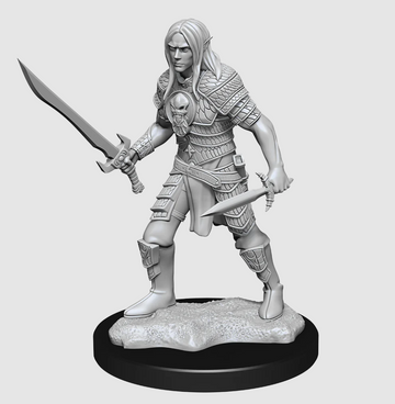 Pathfinder Deep Cuts Unpainted Miniatures: W01 Elf Male Fighter