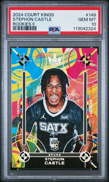 2024 Panini Court Kings - Rookies Level 2 II #149 - Stephon Castle - PSA Graded Card