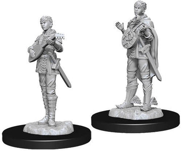 Dungeons & Dragons: Nolzur's Marvelous Unpainted Miniatures - W07 Female Half-Elf Bard