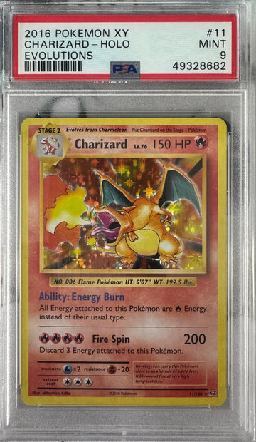 2016 Pokemon Charizard #11 PSA 9