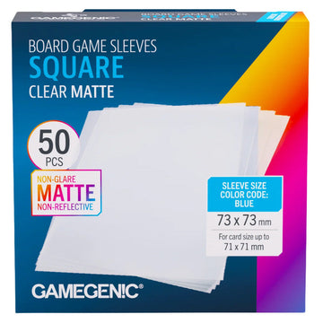 Square Clear Matte Sleeves