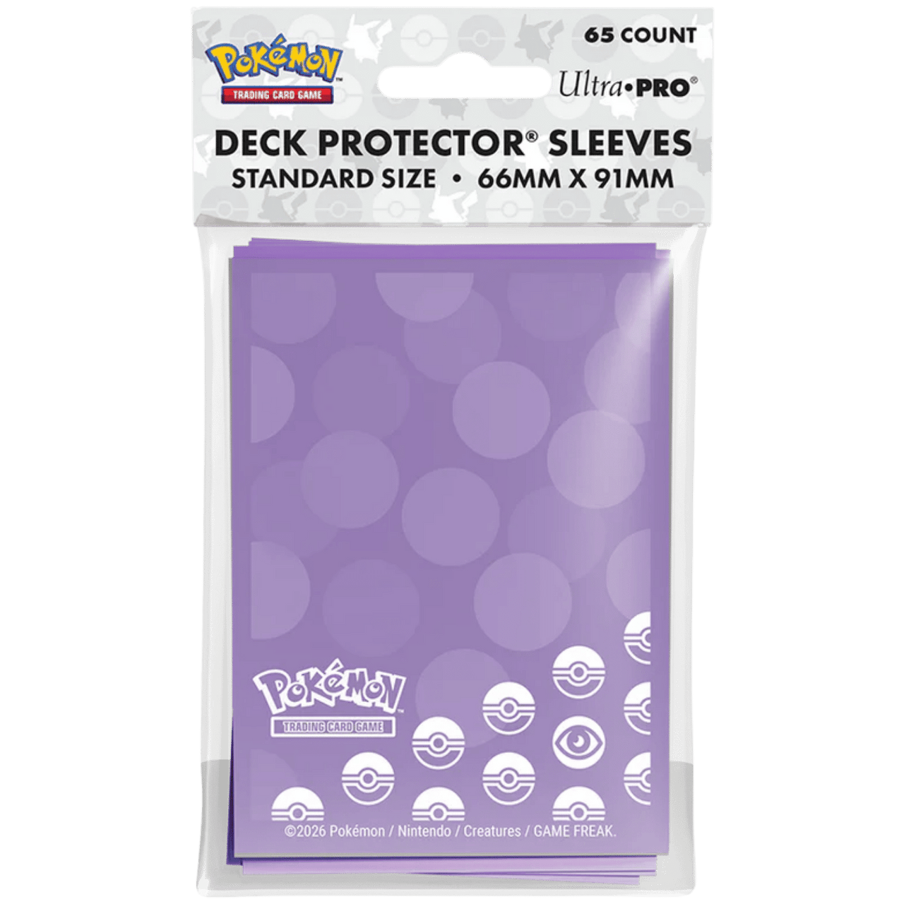 Ultra Pro Sleeves Pokemon Psychic Type Energy 65ct