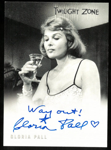 Gloria Pall as The Girl at the Bar Twilight Zone Auto Autograph #A-62
