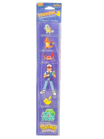 Fun & Games Pokemon Stickers 2 sheets