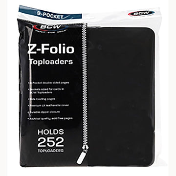 BCW: Z-Folio for Toploaders 9-Pocket LX Black