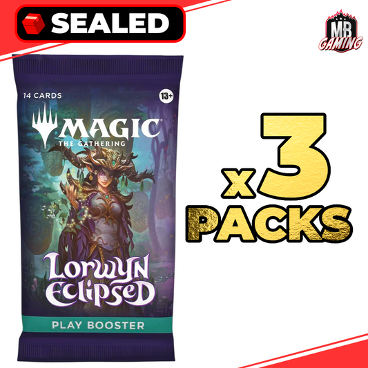 Magic The Gathering: Lorwyn Eclipsed Play Booster Pack x3