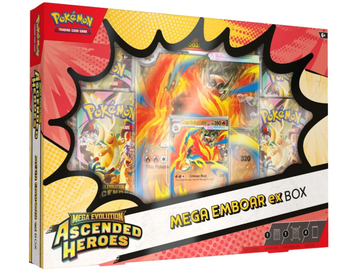 Pokemon - Mega Evolution - Ascended Heroes -Mega Emboar Ex Box Limit 3