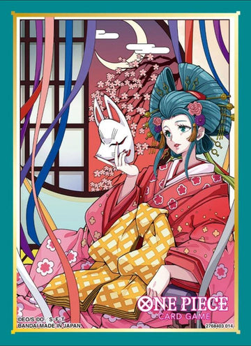 One Piece Card Game Official Sleeves: Assortment 10 - Kouzuki Hiyori (70-Pack)