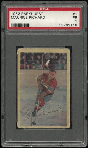 Maurice Rocket Richard 1952-53 Parkhurst 52-53 2nd Year PSA 1