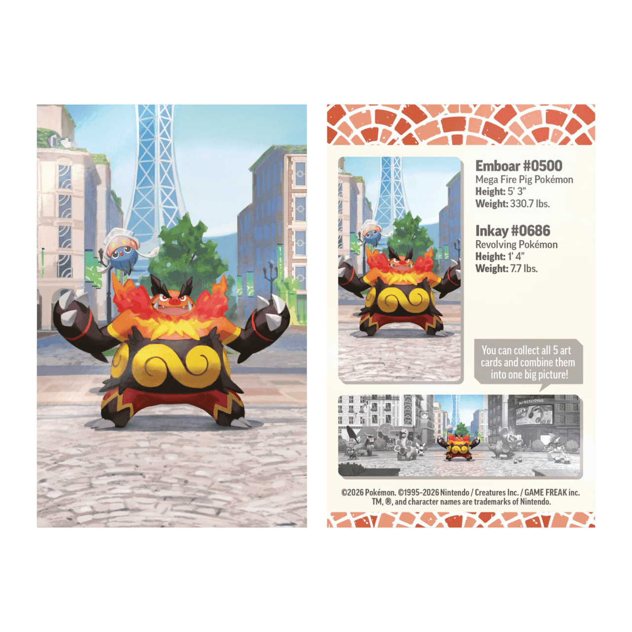 Pokemon Lumiose City Mini Tin Set Of 5