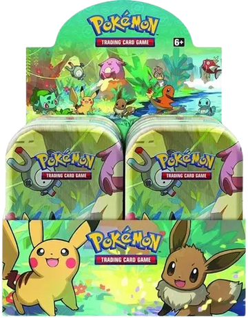 Pokémon TCG: Kanto Friends Mini Tin Display