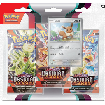 Pokemon - Scarlet and Violet - Obsidian Flames - 3 Pack Blister