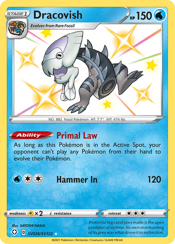 Dracovish Sv036 122 Shiny Vault Holofoil