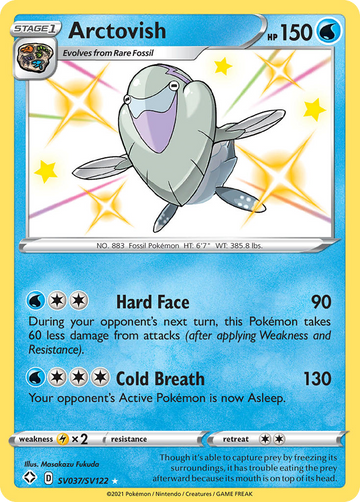 Arctovish Sv037 122 Shiny Vault Holofoil