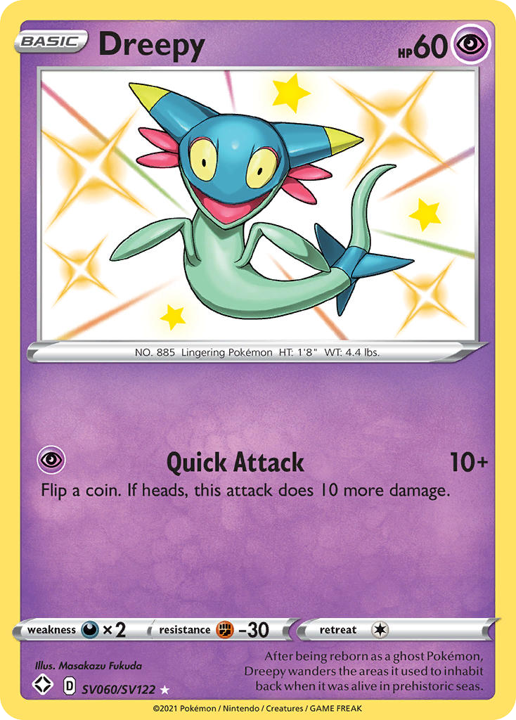 Dreepy Sv060 122 Shiny Vault Holofoil