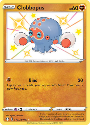 Clobbopus Sv072 122 Shiny Vault Holofoil