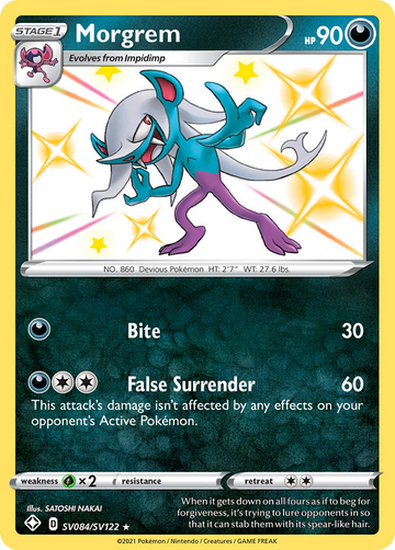 Morgrem Sv084 122 Shiny Vault Holofoil