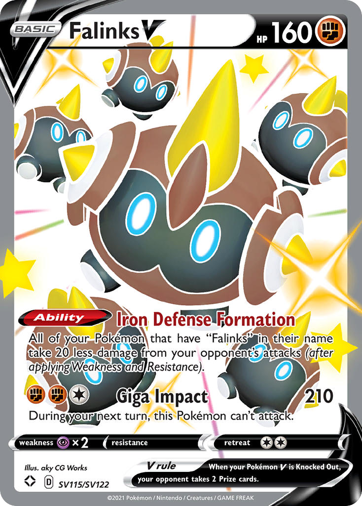 Falinks V Sv115 122 Shiny Vault Holofoil