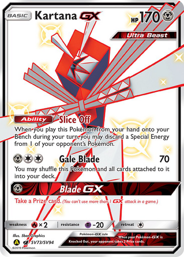 Kartana Gx Sv73 94 Shiny Vault Holofoil