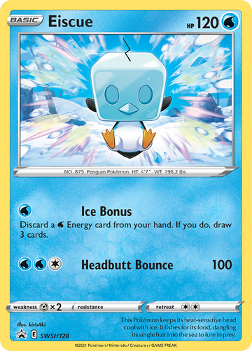 Eiscue Swsh128 298 Swsh Black Star Promos Holofoil