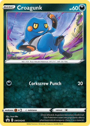 Croagunk Swsh245 298 Swsh Black Star Promos Holofoil