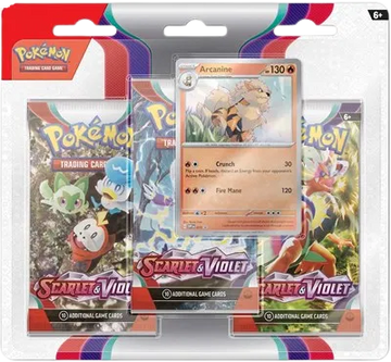 Pokémon TCG: Scarlet & Violet 3-Pack Blister [Arcanine]