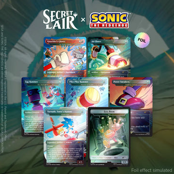 Magic the Gathering: Secret Lair x Sonic the Hedgehog Superdrop: Turbo Gear (Rainbow Foil)