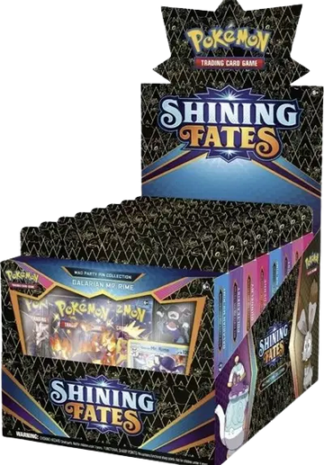 Pokémon TCG: Shining Fates Mad Party Pin Collection Box Display