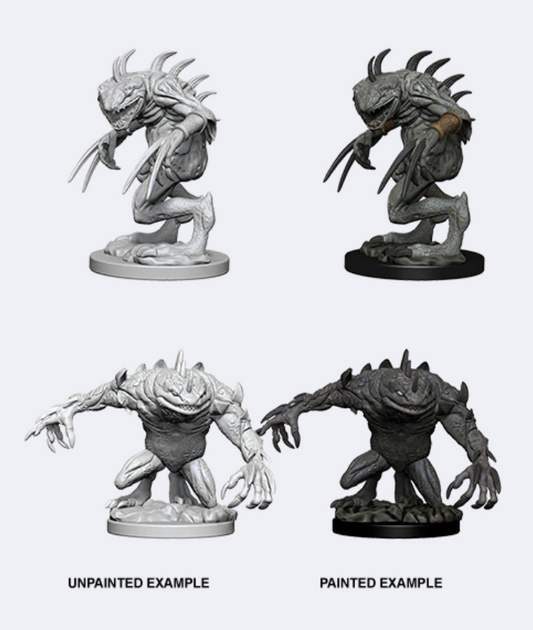 Dungeons & Dragons: Nolzur's Marvelous Unpainted Miniatures - W05 Grey Slaad & Death Slaad