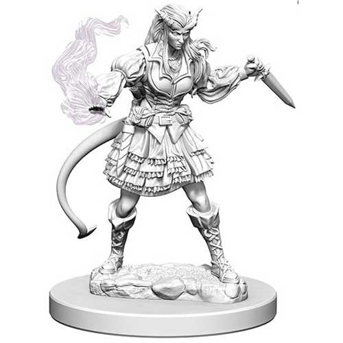 Dungeons & Dragons: Nolzur's Marvelous Unpainted Miniatures - W04 Tiefling Female Sorcerer