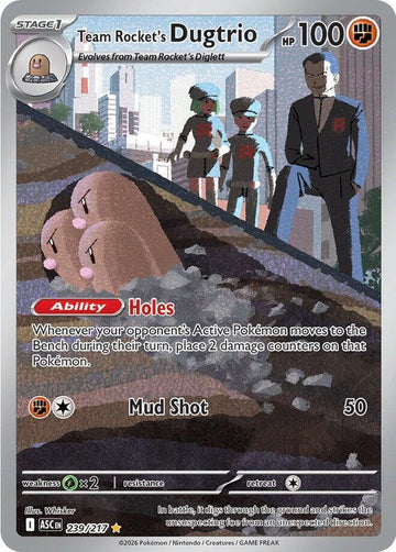 Team Rocket's Dugtrio - 239/217 - ME: Ascended Heroes