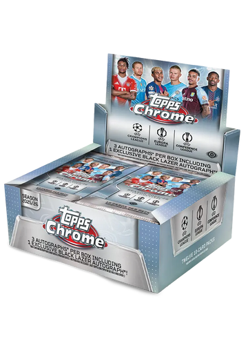 2025-26 Topps Chrome UEFA Soccer Champions League Jumbo Box