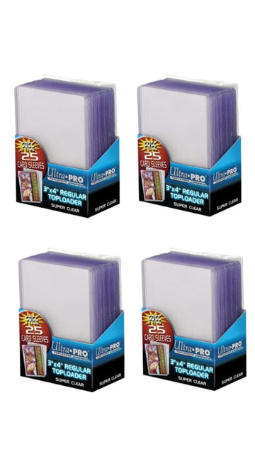 Ultra Pro 3x4 Top Loaders 100 ct Plus 100 Free Card Sleeve Promo Pack (1 Pack)