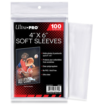 Ultra Pro UP82319 4" x 6" Soft Sleeves (100)