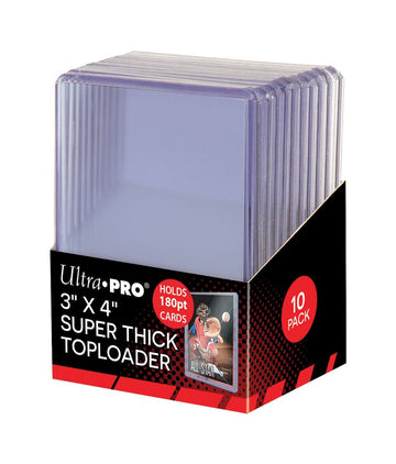 Ultra Pro UP82328 3" X 4" Super Thick 180PT Toploader 10ct