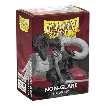 Dragon Shield - Matte 100 Count Sleeves - BLOOD RED NON-GLARE