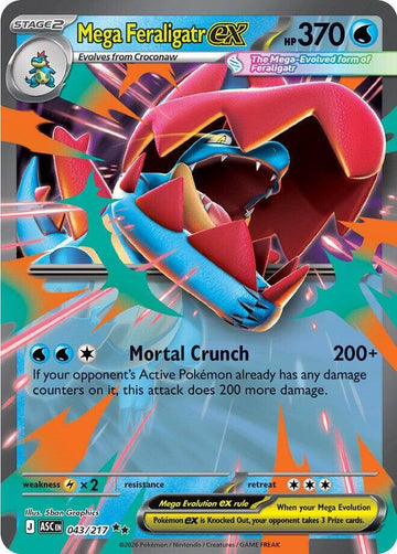 Mega Feraligatr ex - 043/217 - ME: Ascended Heroes