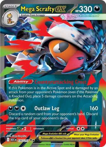 Mega Scrafty ex - 135/217 - ME: Ascended Heroes