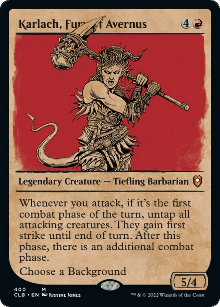 Karlach, Fury of Avernus (CLB-400) - Commander Legends: Battle for Baldur's Gate: (Showcase)