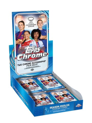 2025/26 Topps UEFA Women's Champions League Chrome Soccer Hobby Box